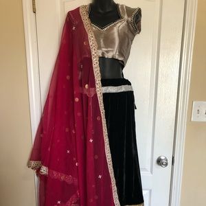 Chaniya Choli /Indian choli/garba Choli/black pink